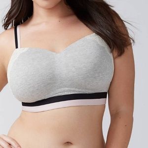 CACIQUE Lounge Bra With Striped Band CACIQUE